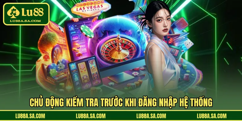 Chủ động kiểm tra trước khi đăng nhập hệ thống