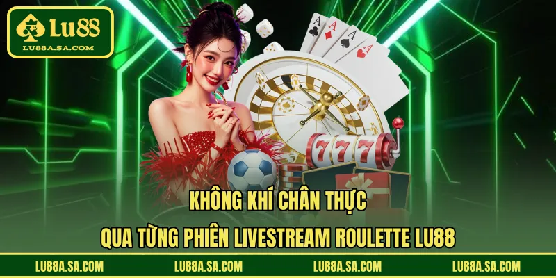 Không khí chân thực qua từng phiên livestream roulette LU88